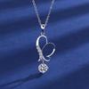 Collar de estrella con versión coreana, bonito collar de joyería, collar de corazón dulce, colgante para mujer, venta al por mayor