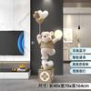 Muñeco Oso Rojo de Internet Decoraciones para el Lado del Sofá de la Sala de Estar Luces Adornos para el Piso de la Tienda Abierto al Público
