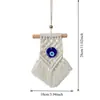 Estilo Boho Algodão Pequena Tapeçaria Olho Turco Azul Ornamento Pendurado Olho do Diabo Decoração de Parede Pingente Disponível para Dropshipping