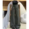 Overol de Maternidad Otoño Invierno Nuevo Algodón Lavado Pantalones de Pierna Ancha Verde Militar Pantalones Largos Usables Durante el Embarazo y el Posparto Ropa de Abrigo OOTD