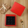 Caja de Empaque de Chocolate de Lava Hecha a Mano Caja de Regalo de Trufas Hechas a Mano Caja Absorbente de 9 Compartimentos Caja Vacía de Chocolate para el Día de San Valentín