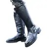 Botas de Montar Estilo Británico de Cuero Genuino Botas Largas Invierno Casual Tendencia Doc Martens Botas Largas de Cuero para Hombre Botas de Equitación