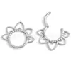 F136 Titânio Pétala Anel Fechado Brincos de Anel Fechado Piercing Labial Piercing Nasal G23 Liga de Titânio Joias para Piercing Brincos
