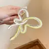 Elegante Pinza para el Cabello con Lazo Estilo Nuevo 2026 para Mujer, Cabello Semirecogido, Pinza de Garra para la Parte Posterior de la Cabeza para Cabello Fino, Sensación de Alta Gama, Pinza de Tiburón