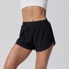 Shorts Deportivos de Fitness Onda Europea y Americana Cadera Melocotón para Correr Casual Fitness Pantalones de Yoga de Fitness de Cinco Puntos para Mujer