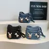 Bolsa de Hombro Individual de Mezclilla para Viajes Transfronterizos para Mujer 2026 Otoño Nuevo Estilo Bolso Cruzado de Hombro Individual Moda Casual Ligero Bolso Pequeño