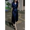 23626 gran amor belleza Yiyuan 2023 Otoño Nuevo abrigo trench de solapa doble botonadura adelgazante para mujer