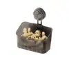 Caja de Almacenamiento para Cebolleta, Jengibre y Ajo con Ventosa para Cocina, Cesta de Almacenamiento de Pared para Jengibre y Ajo, Almacenamiento de Condimentos, Cesta Multifuncional para Colgar en la Pared