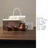 Tetera Miyan Zhuni Zisha, Exquisita Tetera con Forma de Pera, Tetera Vintage para Preparar Té con Filtro en Forma de Bola, Juego de Té Kung Fu Chino Zisha