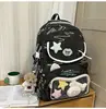 Linda Gata Estrella Estudiante de Secundaria Mochila Escolar Gran Capacidad Mochila para Estudiante de Preparatoria Bolsa Pequeña Fresca para Niña Bolsa para Bebé