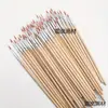 Pincel de línea de pelo de nailon para pintura artística transfronteriza, pincel de punta plana, mango de plástico, tubo de aluminio, pincel para práctica de gouache y acrílico