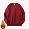 Sudadera estilo americano con cuello redondo, sudadera cálida, ropa de trabajo, impresión de logo personalizado, bordado, forro polar, resistente, corte holgado extragrande