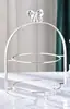 Mesa de postres multicapa de estilo europeo, soporte para pasteles, soporte de tres capas en relieve, plato para pasteles, bandeja de frutas para postres, soporte para pasteles para el té de la tarde