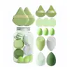 Huevo de Belleza Combinado Transfronterizo Set de 14 Piezas Mini Triangular Esponja para Dedos Esponja Huevo de Base de Maquillaje Huevo de Maquillaje