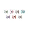 Joyería Popular al Por Mayor para Arte de Uñas, Moño Aurora Transparente como Hielo, Moños Coloridos Corazón de Durazno, Accesorios de Decoración de Uñas Diamante Corazón
