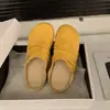 Mocasines Planos Chuyuji Estilo Birkenstock de Terciopelo para Mujer, Primavera/Verano 2026, Diseño Plisado para Combinar con Faldas