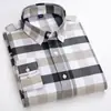 Camisa para Hombre Estilo Nuevo de Moda Sin Planchar Ropa Interior y Exterior de Moda Casual Textil de Algodón Oxford Europeo y Americano Camisa Blanca de Manga Larga para Hombre
