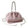 Bolsa pequena popular para mulheres 2023 Verão nova moda bolsa mensageiro versátil bolsa de corrente com diamantes brilhantes bolsa balde portátil