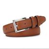 Cinto masculino fivela de liga pino fivela cinto casual masculino fábrica de Wenzhou em estoque atacado cinto Pu novo