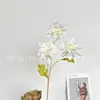 Flores Artificiales con 3 Cabezas, Dalia Estilo Óleo, Arreglo Floral para Pasillo de Boda, Flores Decorativas, Exhibición de Flores para Mesa de Casa
