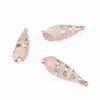 Colgante de Concha de Caracol Natural DIY Materiales de Galvanoplastia Aretes Hechos a Mano Carrillones de Viento Adornos Colgantes Colgantes Creativos Hechos a Mano