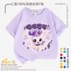 Maravillosa y Linda Camiseta de Manga Corta de Dibujos Animados para Niños y Niñas en Verano, Estilo Japonés 100% Algodón Puro Camiseta de Media Manga de Verano para Niños y Niñas
