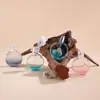 Estoque Pronto do Fabricante Frasco de Perfume Redondo Plano de Vidro 30ml, Frasco Reembalado Spray de Baioneta Atende à Mesma Embalagem