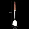 Acero Inoxidable 304 Pala para Olla Wok Seco Pala Pequeña para Olla Pala Mini para Saltear Utensilio de Cocina Pala Pequeña para Olla Utensilio de Cocina Pala para Huevo Frito