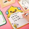 Pizarra de Dibujo Borrable Estilo Elefantito Educación Temprana Preescolar Pizarra de Escritura y Dibujo Borrable de Doble Cara Estudiante Pizarra Borrable de Mensajes