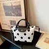 Bolso de lunares estilo coreano, bolso de hombro de nicho de lujo 226, temperamento de moda de alta gama, bolso cruzado para el hombro o la axila para el día a día transfronterizo