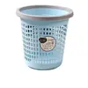 Cubo de basura para baño, plástico, oficina, inodoro, doméstico, gran capacidad, dormitorio, cocina, perforado, sala de estar, papelera, sin tapa