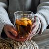 Con asa, forma de huevo, vidrio de doble capa, aislamiento térmico para el hogar, taza para café, leche, jugo, taza para cerveza, disponible transfronterizamente.