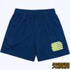 Shorts esportivos americanos para comércio exterior transfronteiriço, modelo Bird's Eye, secagem rápida, respiráveis, ideais para fitness, corrida e exercícios, com modelagem solta até o joelho e quatro pontos de ajuste.