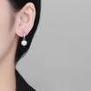 Pendientes de moissanita de plata S925 de imitación directa de fábrica, con seis garras de 2 quilates, borlas, pendientes de precisión inteligentes de calidad.