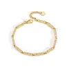 Wanshing Europeu e Americano Ouro 18K Aço Inoxidável Zircônia Múltiplos Estilos Conjunto de Pulseira e Anel para Mulheres Estilo Clássico Atacado Transfronteiriço