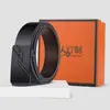 Cinto Masculino Atacado Dente Interno 2024 Novo Cinto de Couro Bovino Genuíno Tendência Masculina High-end Cinto para Calças para Jovens
