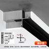 Fita de acabamento de borda de forro, perfil de junta de sombra de teto em liga de alumínio, canaleta em forma de T e em forma de U, fita de acabamento de junta de gesso