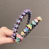 Tiara Infantil Acessórios de Cabelo Grampo Antiderrapante para Menina Não Machuca o Cabelo Aro de Cabelo Trançado Acessórios de Cabelo para Cabelos Rebeldes Acessórios de Cabelo para Meninas