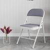Silla Plegable Portátil Tejido Subnet Hogar Silla de Comedor Simple con Respaldo Silla de Entrenamiento Dormitorio Taburete Silla de Computadora de Oficina