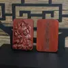 Madera de Azufaifo Golpeada por el Rayo Colgante de Zhao Gongming Relieve 46 Tarjetas Herramienta Ritual Taoísta Artesanía de Madera Portátil Fabricante