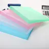 Bolsa para archivo de estudiante bolsa de plástico transparente con cremallera a4 Morandi bolsa de almacenamiento para oficina y aprendizaje caricatura puntos al por mayor