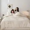 Edredom Estilo Harajuku Japonês Classe A 20% Fibra de Soja Orgânica Algodão Integral Quente Espessado Edredom de Inverno Edredom de Primavera e Outono Edredom para Todas as Estações