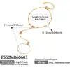 Mili Joyería Femenina Estilo Europeo y Americano Transfronteriza Moda Exquisita Incrustado Circonio Acero Inoxidable Chapado en Oro de 18K Anillo Nudillo Pulsera