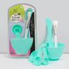 Herramientas de Aplicación de Mascarillas de Belleza Zhiwei Juego de 6 Piezas, Incluye Bol para Mascarilla, Espátula, Brocha de Maquillaje, Cuchara, Disponible en 4 Colores, Juego Completo de Suministros para Cuidado Spa