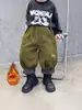 0265 Pantalones de Forro Polar para Niños Otoño e Invierno Estilo Nuevo Pana para Niños Pequeños Engrosados Pantalones de Invierno
