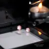 Pendientes de Plata de Ley S925 Oro Rosa Cabujón Piedra Lunar Mini Lindos Elegantes Redondos Nuevos Una Pieza Envío Directo