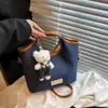Bolsa de Ombro Popular Jeans Transfronteiriça para Mulheres Outono 2025 Nicho Simples Moda Bolsa de Mão Bolsa de Ombro Transversal de Alta Qualidade
