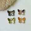 Versión coreana de estilo pastoral, aleación de diamante, gradiente de mariposa, accesorios de bricolaje, pendientes frescos, tocado, material de carcasa de teléfono móvil, venta al por mayor