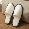 Hotel Estrela Chinelos Descartáveis de Algodão Pérola Antiderrapantes Espessados Chinelos para Hóspedes Casa Chinelos de Linho Venda Direta no Atacado