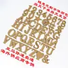 Ornatos de Letras e Números Ingleses de Madeira Atacado Artesanato de Madeira Letras DIY Decoração Criativa Venda Direta da Fábrica